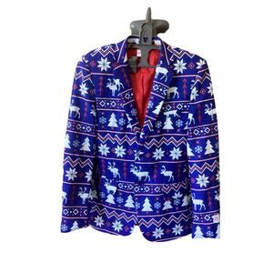 Opposuits Men's Crazy Winter UglyChristmas Style Jacket NWT Size S